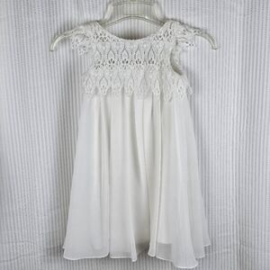 LAN TING BRIDE‎ Girl's Wedding Flower Girl Bridal Princess Dress Satin Crochet